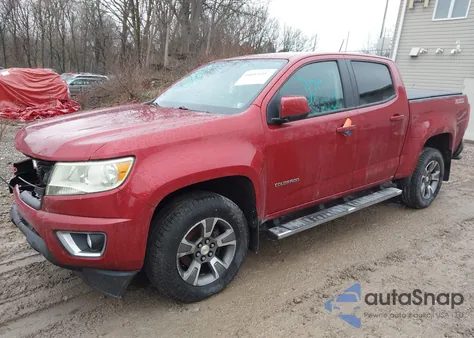 2016 Chevrolet Colorado Z71 из США, поврежденный, VIN 1GCGTDE36G1215791
